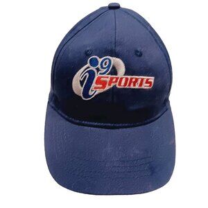 i9 Sports League Embroidered Blue Hat Lightweight Cap Adjustable